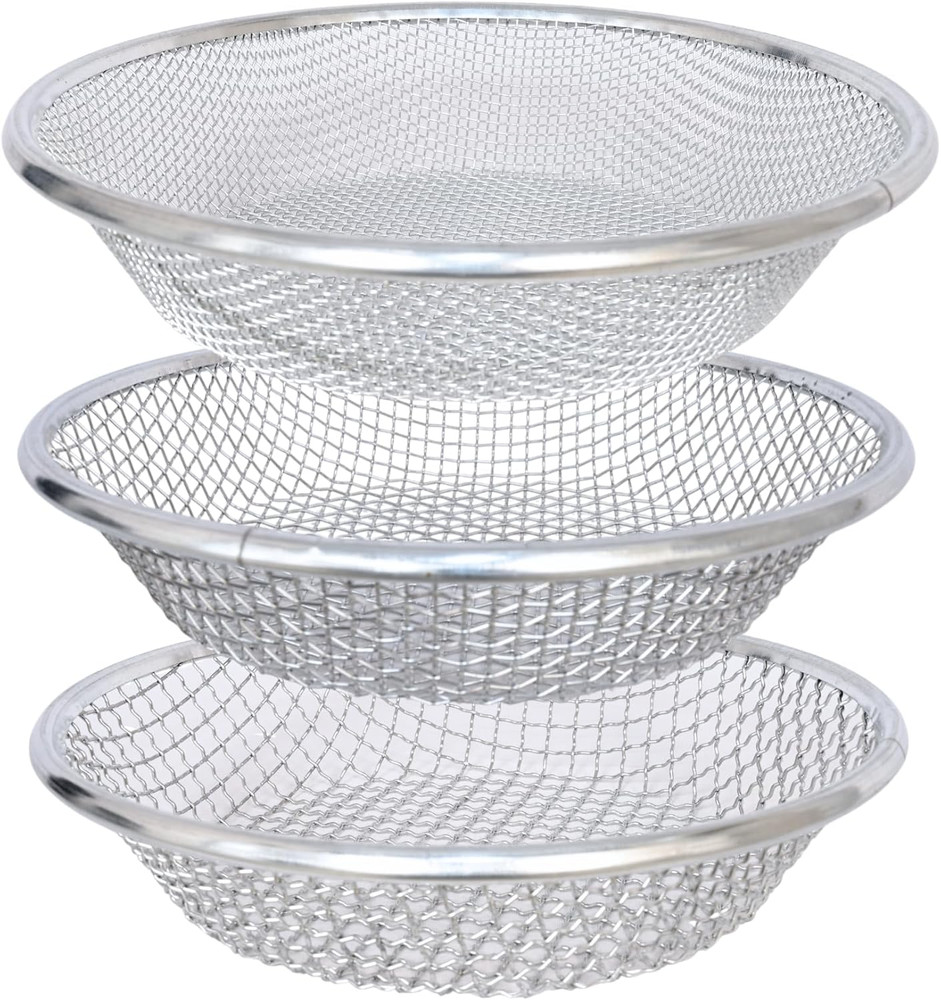 Soil Sifter for Garden Suitable for 5 Gallon Buckets (3 PCS 3/8In,1/4In,1/8In,)