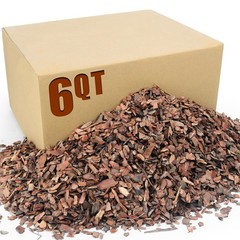 6qt Organic Orchid Potting Bark -Natural Mulch for Potted Plants, 6qt, Small