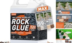 Rock Glue,99% Stronger Bond Gravel Binder for Pea Gravel, Pebble&Stone 1 Gallon