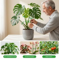 Opasyo 16PCS Plant Stem Support for Indoor Plants, Climbing Houseplant Stem S…