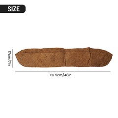 Half Moon Shape Flowerpot Mat Coconut Palm Liner Adjustable Wall Hanging Garden