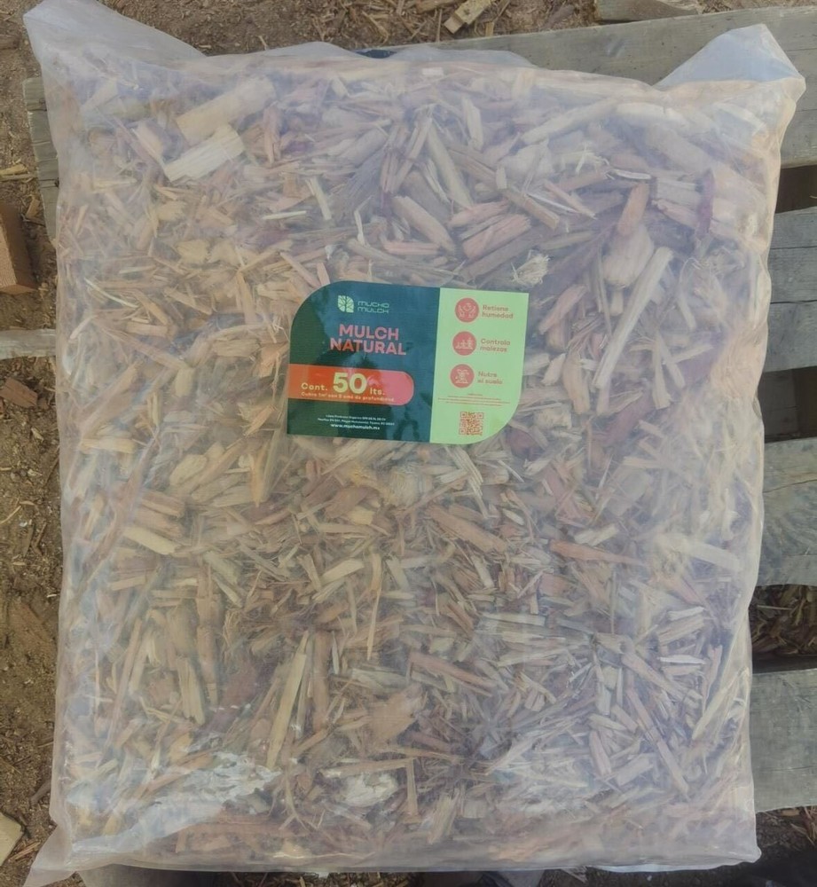 Mulch corteza color café