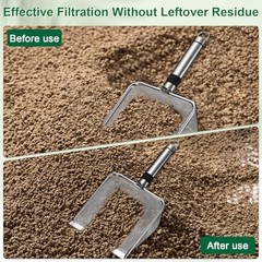 -Pack Gardening Soil Sifter Mesh Stainless Steel Sand Soil 2/2.8/3.8/5 mm 4