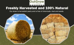 1 Cubic Foot of 100% All Natural Wheat Straw | 4 Pound Box