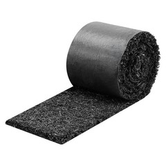 Rubber Mulch Mat Roll, 2 Rolls 140 x 4.5 in, Recycled Garden Edging with Stakes