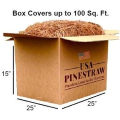 Organic Pine Straw Mulch Weed Control Soil Moisture Retention Garden Landscaping