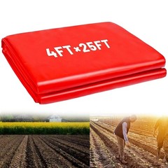 4ft x 25ft Red Garden Mulch Film for Strawberries Tomatoes and Peppers