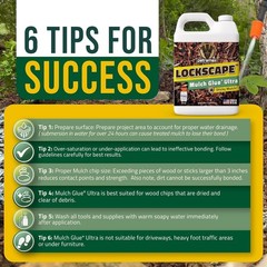 Sticky Mulch Glue For Landscaping (64 Oz) – Non-Toxic, Ultra-Concentrated Binder