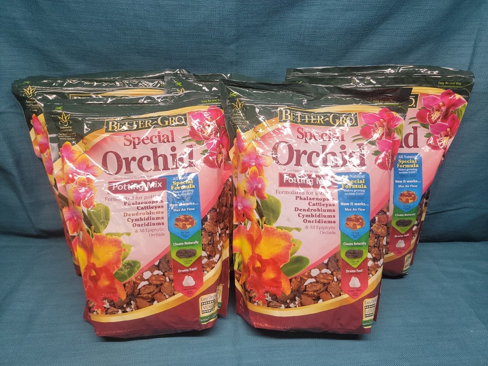 BETTER-GRO SPECIAL ORCHID POTTING MIX 4 QUARTS BAG MAKES GROWING ORCHIDS EASY 🤑