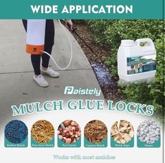 Paistely Mulch & Gravel Glue 35oz Landscaping Adhesive Wood Chips Pebbles Gravel