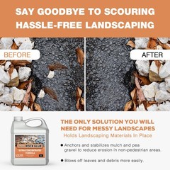 34 OZ Mulch Glue for Landscaping, Rock Landscaping and 34