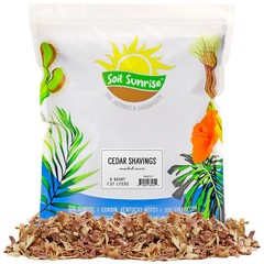 Natural Cedar Shavings Mulch / Bedding (8QT); Indoor / Outdoor Garden Pet Use
