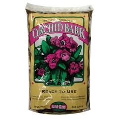 Uni-Gro Orchid Bark Brown Bark Mulch 8 qt. for All Epiphytic Orchids & Bromeliad