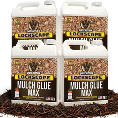 Max Lockscape Mulch Glue – 4 Gal Strong, Pet Safe, 3X Concentrated Binder