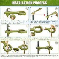 Tree Supports Young Trees, 2 PCS Tree Holder Stabilizer Support Green-2 PCS