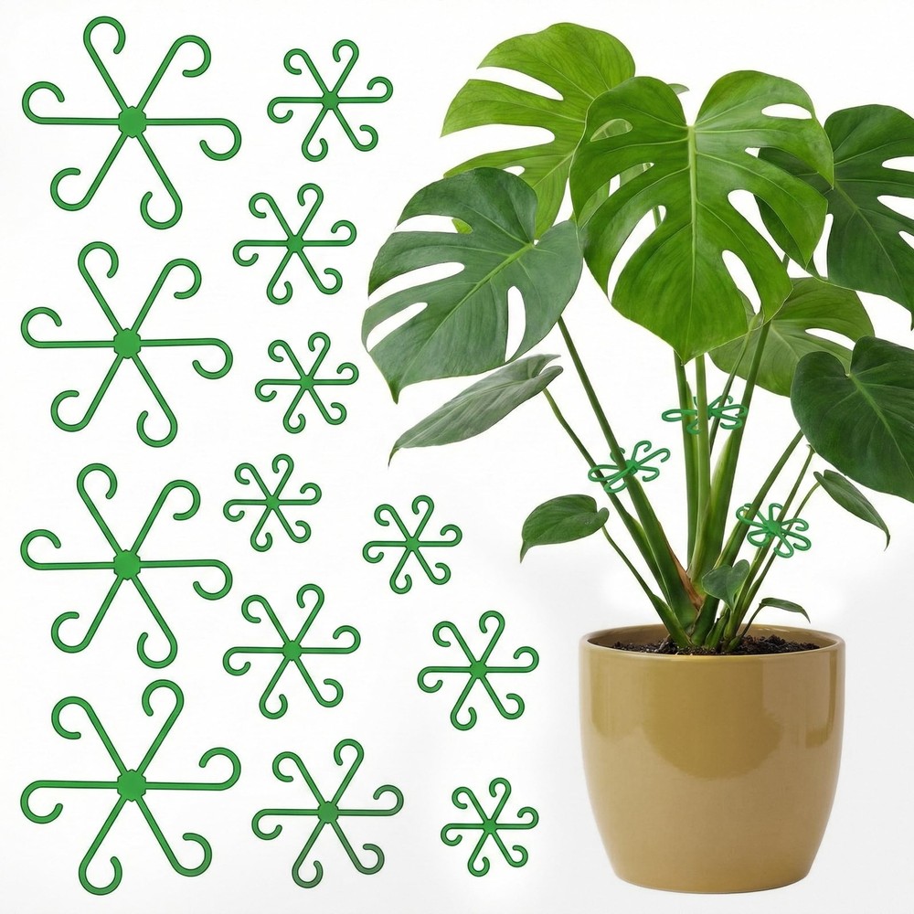 Opasyo 16PCS Plant Stem Support for Indoor Plants, Climbing Houseplant Stem S…