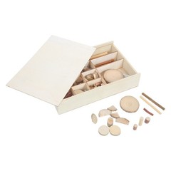 Handmade Decorative Wood Chips Small Wooden Craft Embellishments for Crafts