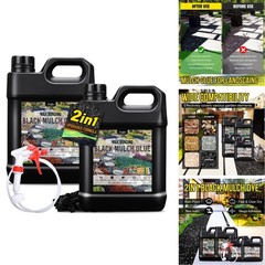 Limino Mulch Glue – 1 Gallon / 128Oz Black Color Mulch Dye Landscape Adhesive