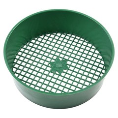 2pcs Plastic Round Garden Sieve Riddle For Compost & Soil Sifter Mesh Tool