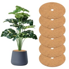 6-Pack 11.8 Inch Coconut Fibers Mulch Ring Tree Protector Mat [Coconut Brown]