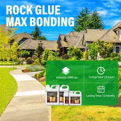 Limino Rock Glue Landscaping – Strong Mulch Glue Pea Gravel Landscape