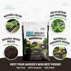 Back to the Roots 25.7qt (1 1 cubic ft Black Mulch, 1 Mulch