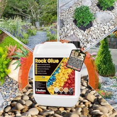 Ercorart 2 Gallon Rock Glue For – Glue Quick Dry Pea Gravel Stone Glue