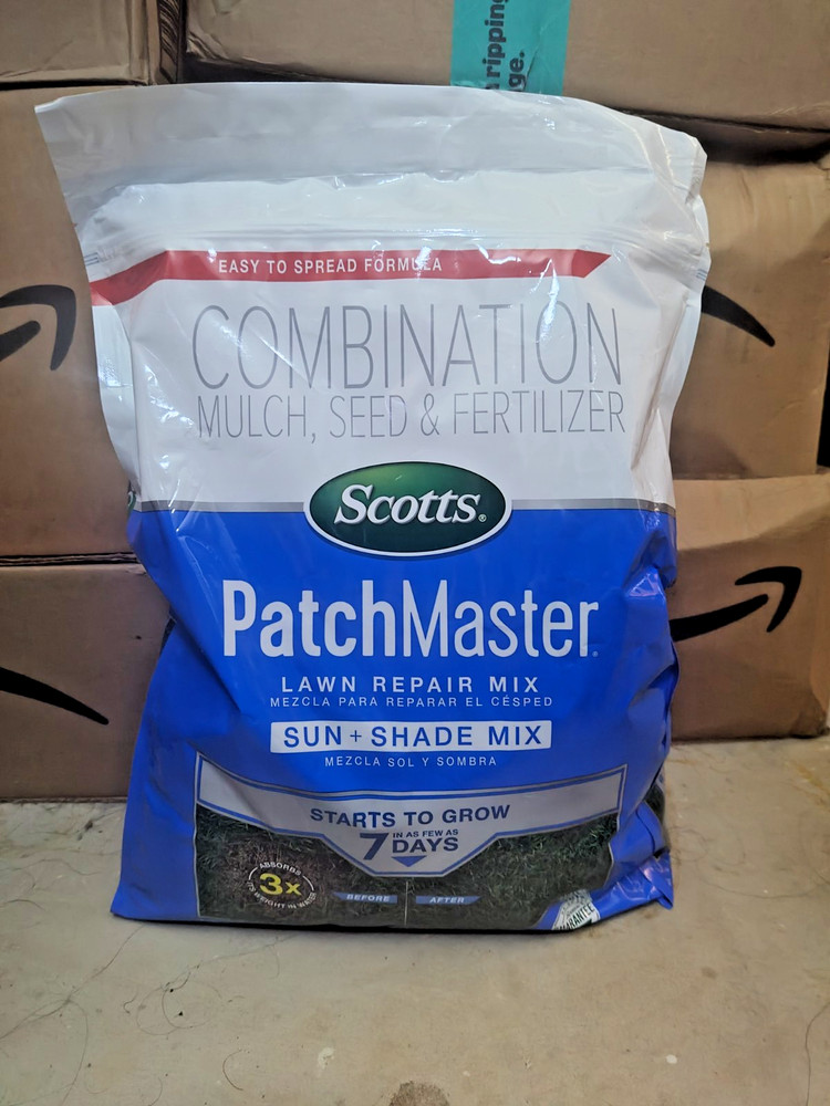 Scotts PatchMaster Lawn Repair Mix Sun + Shade Mix 4.75 lbs. Shade Mix, Combinat