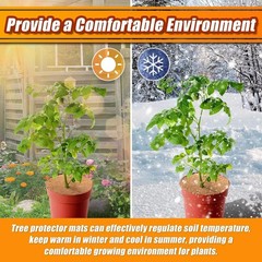 16Pcs Coconut Fiber Tree Mulch Mat, 11.8 Inch Mulch Plant Protectors Mat8411