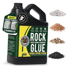 Rock Glue, 128OZ Mulch Glue for Landscaping, No Dilution Needed Fast-Dry