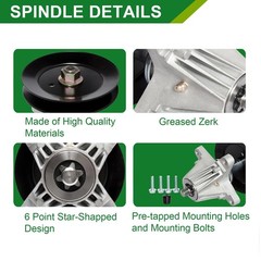 918-06991 618-06991 Spindle Assembly for MTD Troy Bilt Craftsman 42 Inch Mowe…