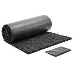 Uimoso Recycled Rubber Mulch Mat Roll 96 x 22 in Garden Pathway Ground Cover