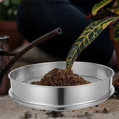 Soil Sifter Stainless Steel Mesh Garden Sieve for Potting Soil Compost Rock