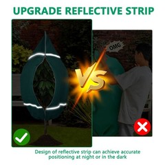 Plant Cover Bag with Zipper Drawstring for Garden Bird Bug Protection