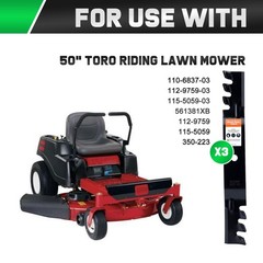 Grasscool SS5000 Timecutter 50 inch Deck Toro Mower Mulching Blades | Fits OE…