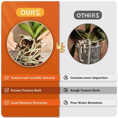 Legigo 10 Quarts Organic Orchid Potting Bark- All Natural Orchid Bark Potting