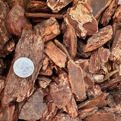 Fresh Natural Large Douglas Fir Bark (34QT) Garden Landscaping Mulch Walkways