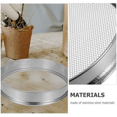 Soil Sifter Stainless Steel Mesh Garden Sieve for Potting Soil Compost Rock