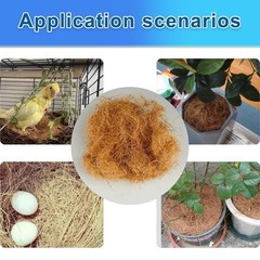 Coconut Husk Fiber Mulch for Orchids – 0.66 lbs Natural Plant Care