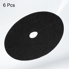 6pcs Tree Mulch Ring 5.9″ Non-Woven Round Tree Protector Weed Barrier, Black