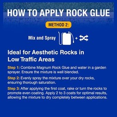 Magnum Rock Glue 1 Gallon for Landscaping, Pea Gravel, Small Pebbles & Gravel