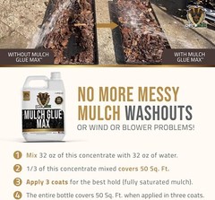 Landscape Adhesive Mulch Glue For Small Gravel and Pebble Stabilization 32oz NEW