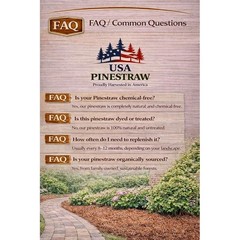 Organic Pine Straw Mulch Natural Weed Control Moisture Retention Landscaping New