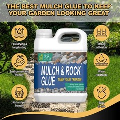 Mulch Glue for Landscaping, Ready to Use Fast-Dry Non-Toxic, Strong