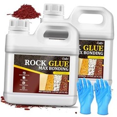 Rock Glue for Landscaping – Strong Mulch Glue for Pea Gravel Landscape, 64oz