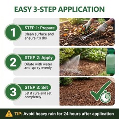 OcePor 2 Gallon Mulch Glue for Landscaping, Rock Glue for Landscaping, Mulch …