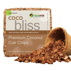 Organic Coco Chips for Plants (10lbs) – Chips, 10lbs,