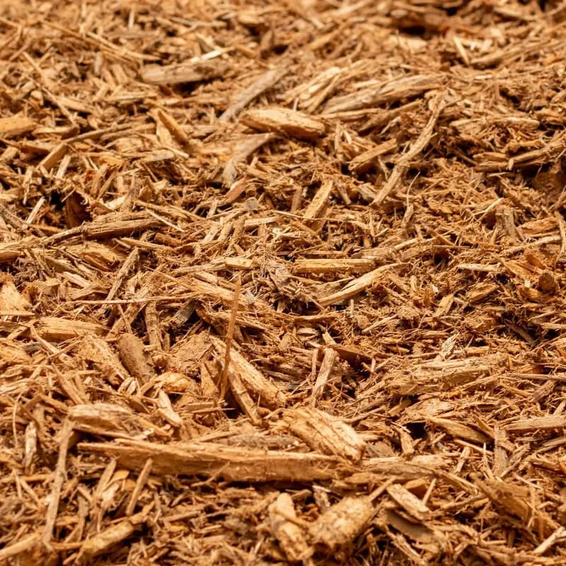 Premium Gold Wood Mulch | Decorative Garden, Potting, Lawn & Landscape Cover