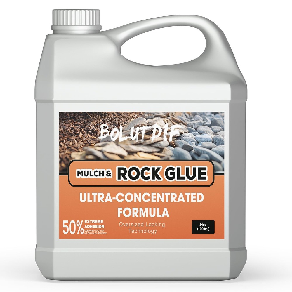 34 OZ Mulch Glue for Landscaping, Rock Landscaping and 34