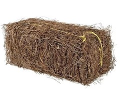 Garden Elements Long Leaf Pine Straw Bale – 1 in Depth, Covers 70 sq ft